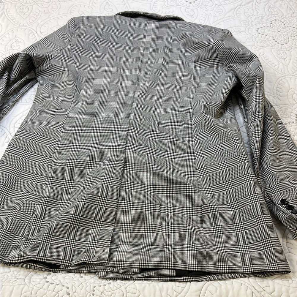 Rachel Zoe NWT Plaid Checkered Blazer Coat - Double Breasted w/ Two Pockets - M - Picture 4 of 9